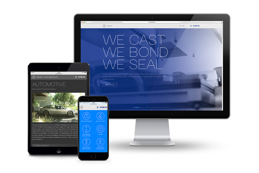 Award Winning Wevo Website and Corporate Design
